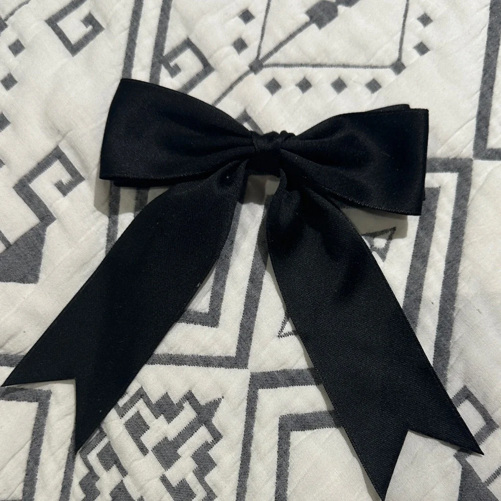 Elegant Black Hair Bow